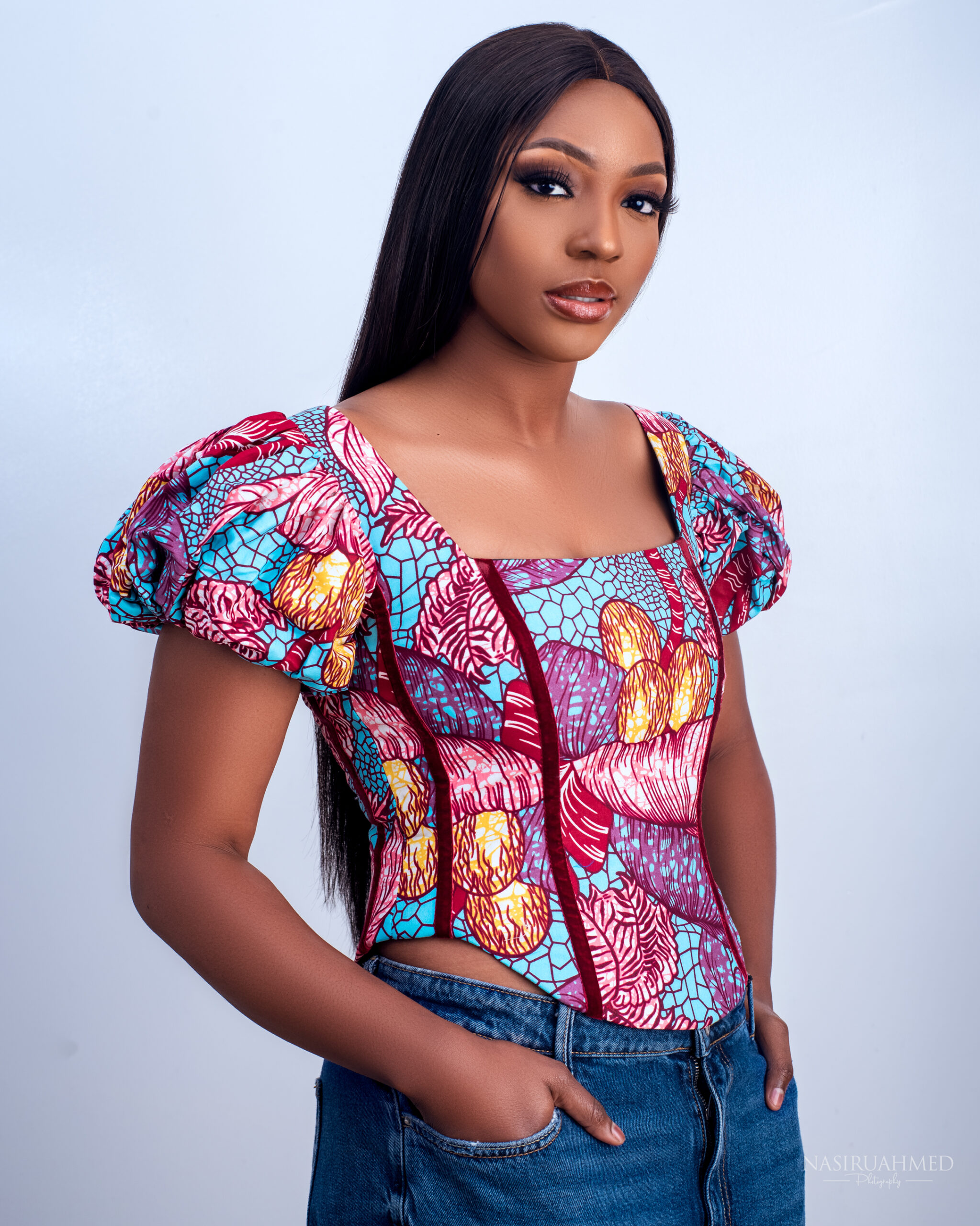 The only crop top you need  African print tops, Ankara corset top